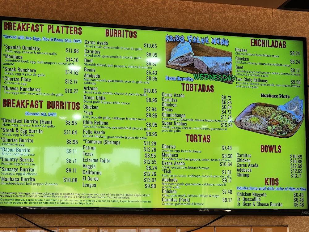 Filiberto's Mexican Food Menu image 2
